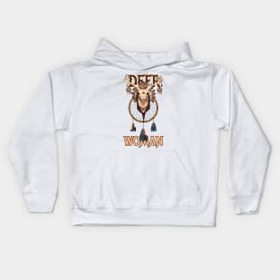 Deer Woman / The Dream Catcher Kids Hoodie